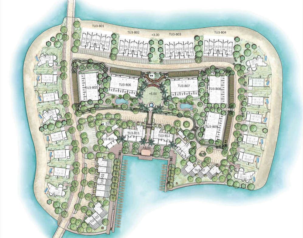 Master plan for Marina Island by Tuban