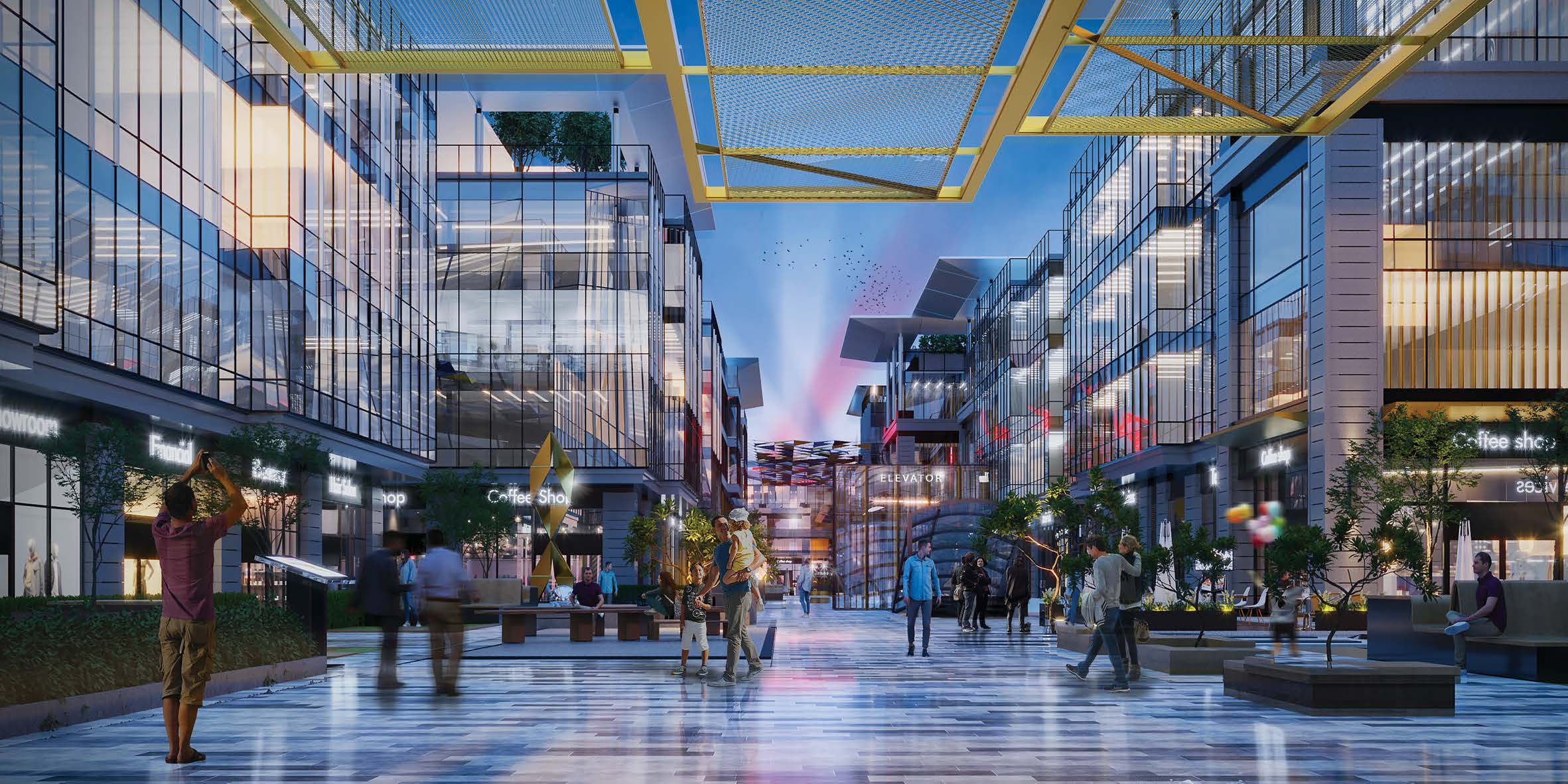 Retail 115 m² in Golden Gate, El Lotus, New Cairo — for sale