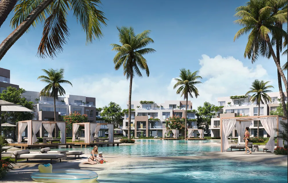 2-bedroom Chalet 107 m² available in Hyde Park North - Seashore, Ras El Hekma, North Coast-Sahel