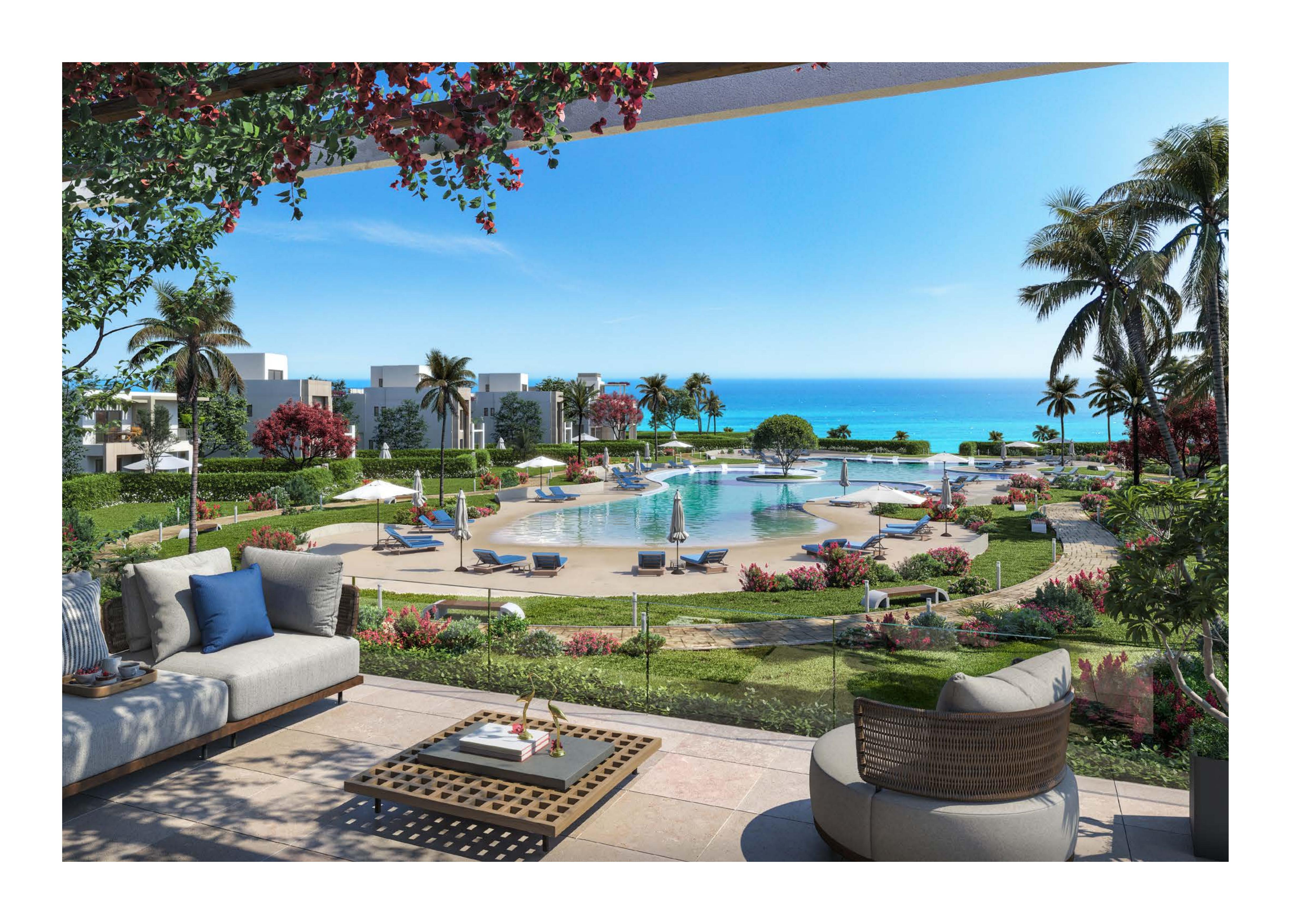 1 Bedrooms 75 sq.M Chalet for sale 12,530,800 EGP in Hyde Park North - Seashore, Ras El Hekma