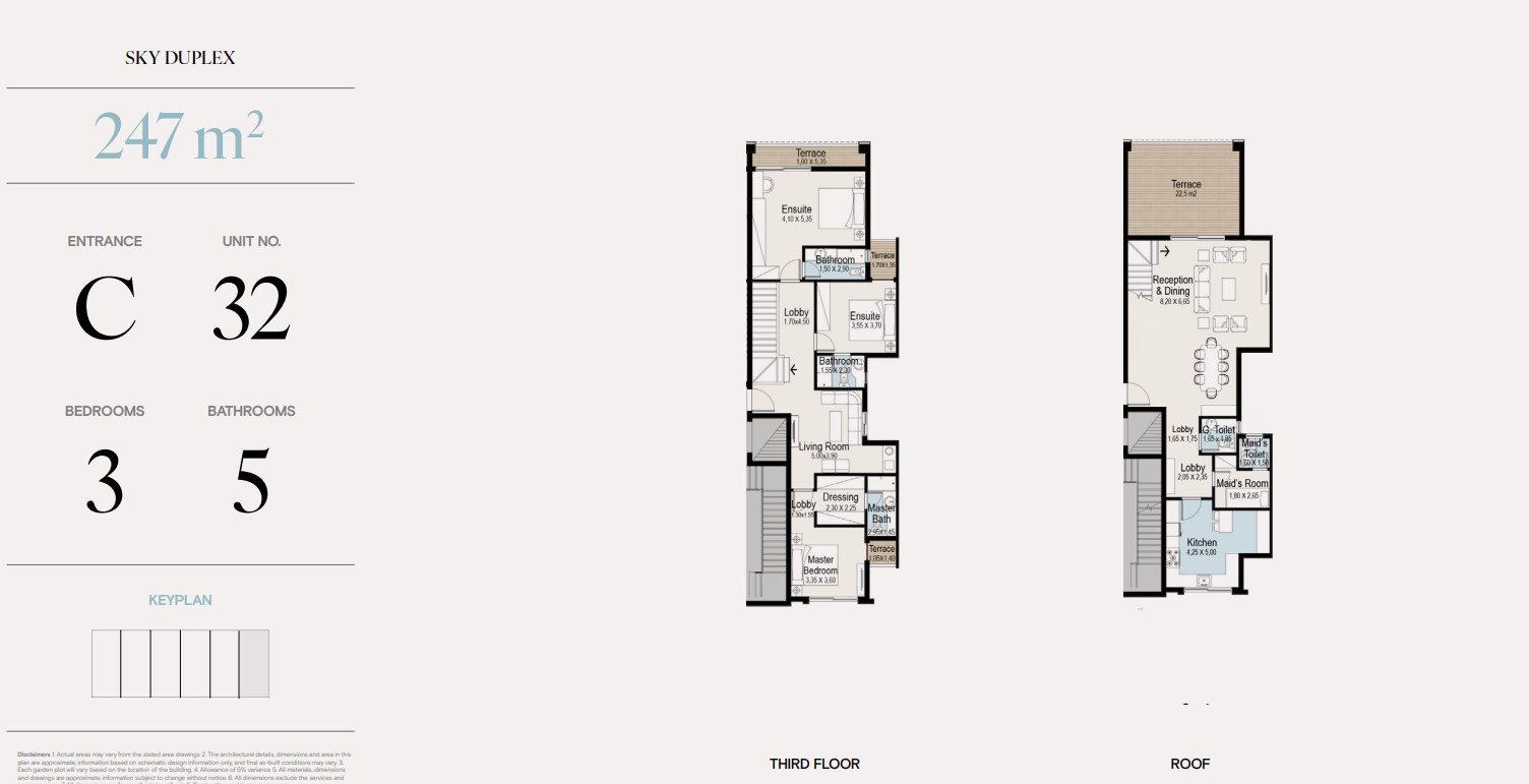 Floor plan for duplex at Acasa Alma