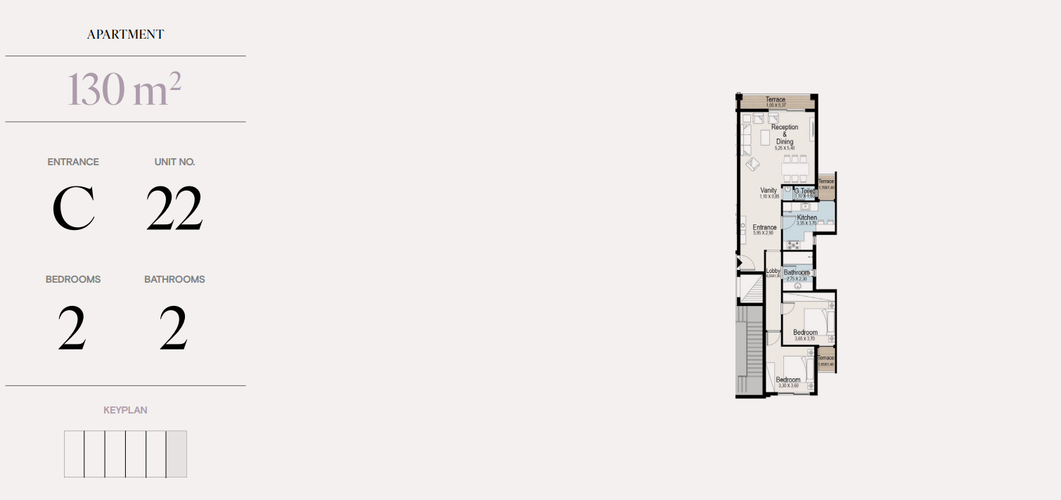 Floor plan for apartment at Acasa Alma