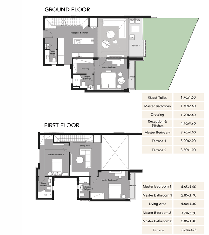 Floor plan for  at Pyramids Heights