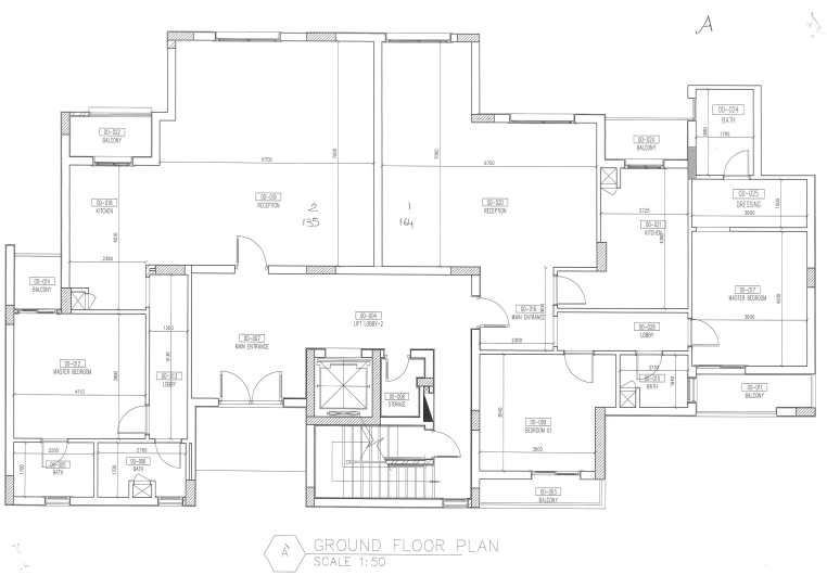 Floor plan for apartment at W signature