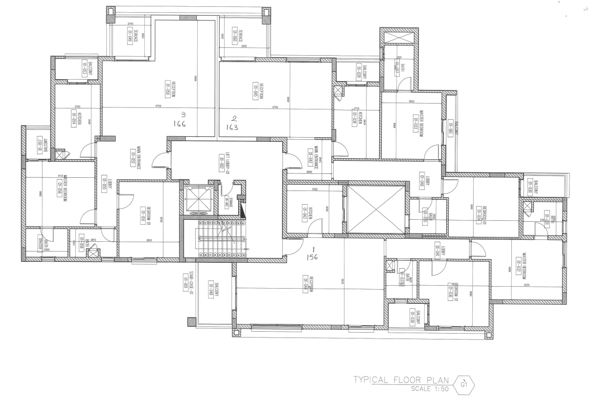 Floor plan for apartment at W signature