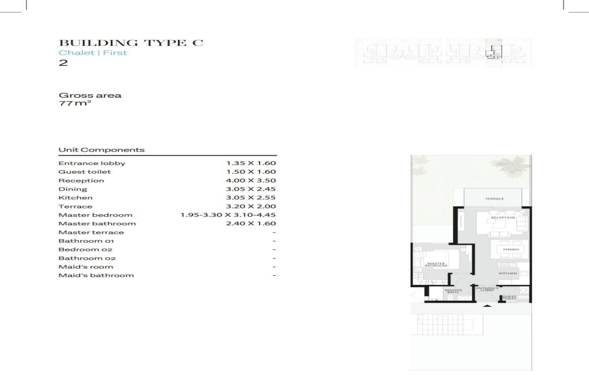 Floor plan for chalet at The Waterway North Coast-Phase Two
