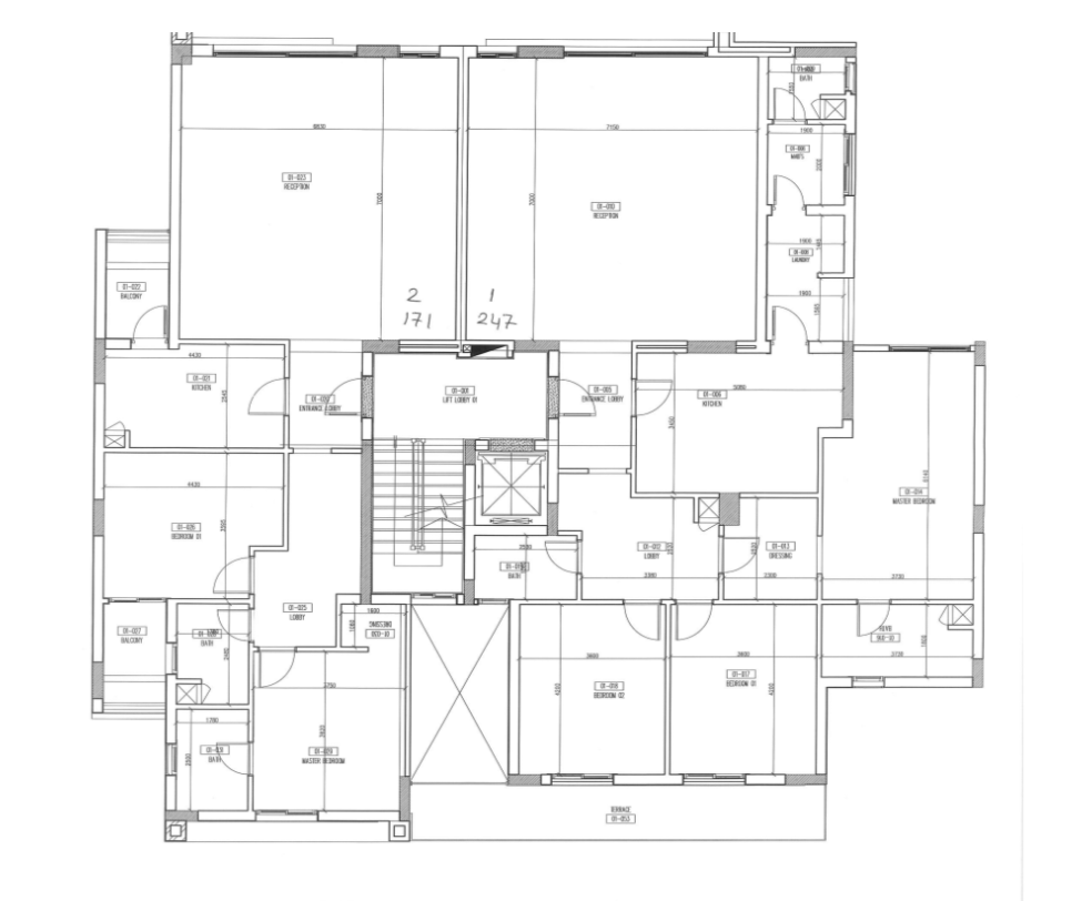 Floor plan for apartment at W signature