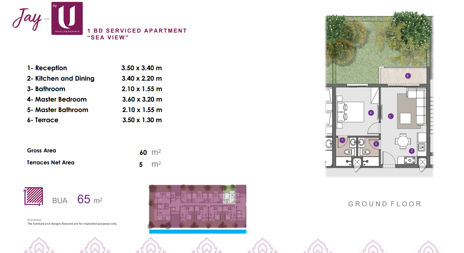 Floor plan for apartment at Jay - DOSE