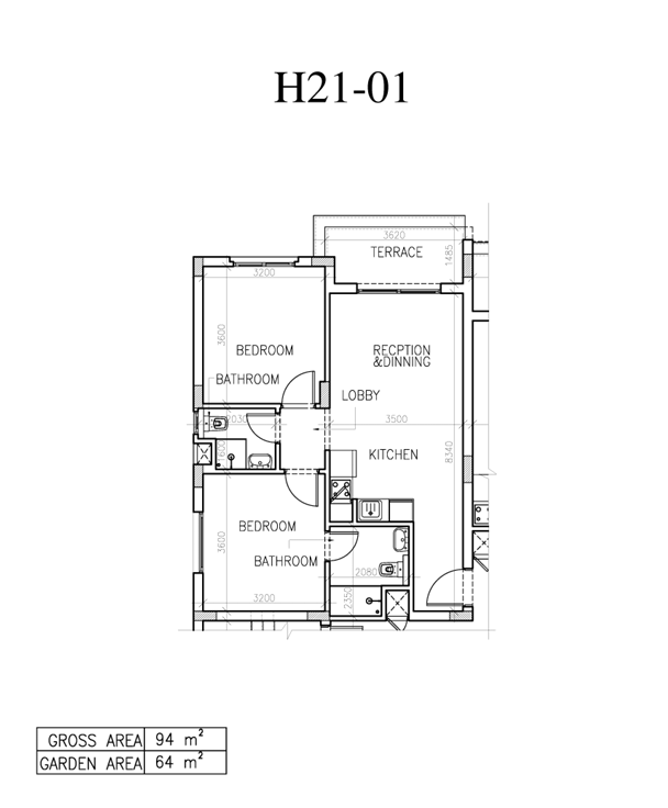 Floor plan for apartment at Jay - DOSE