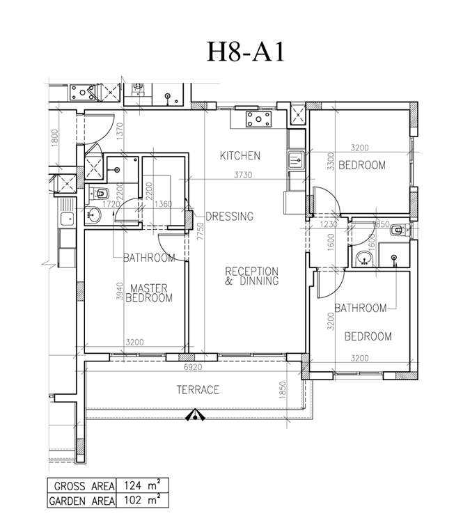 Floor plan for apartment at Jay - DOSE