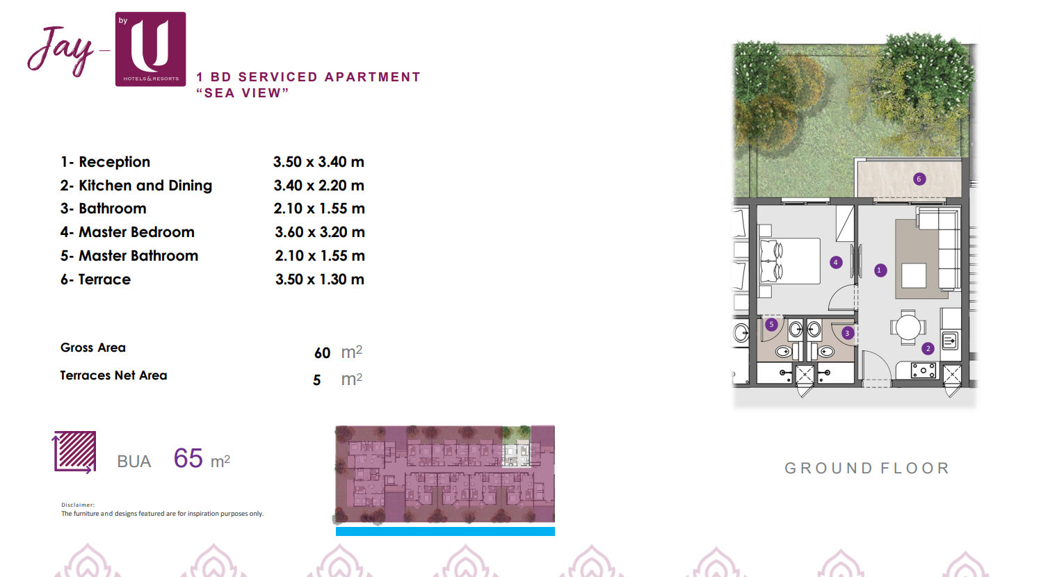 Floor plan for apartment at Jay - DOSE