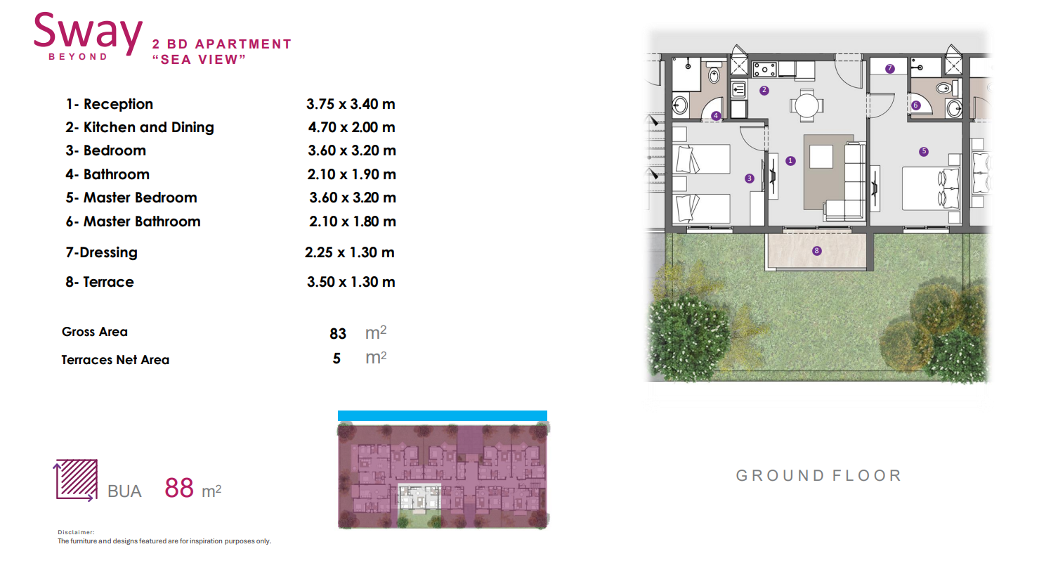 Floor plan for chalet at D.O.S.E