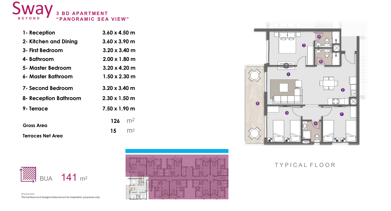 Floor plan for chalet at D.O.S.E