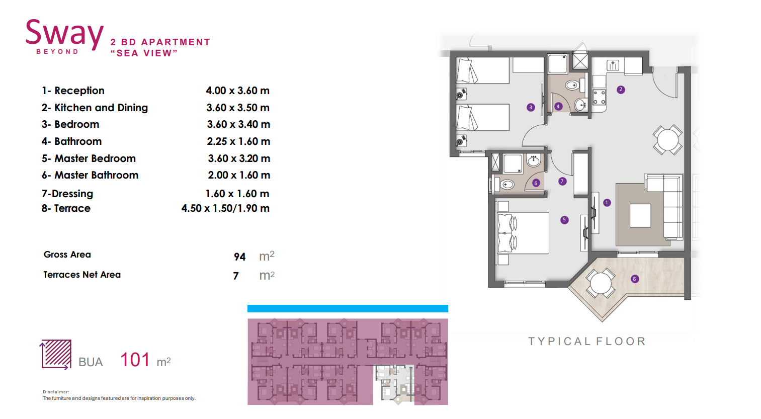 Floor plan for chalet at D.O.S.E