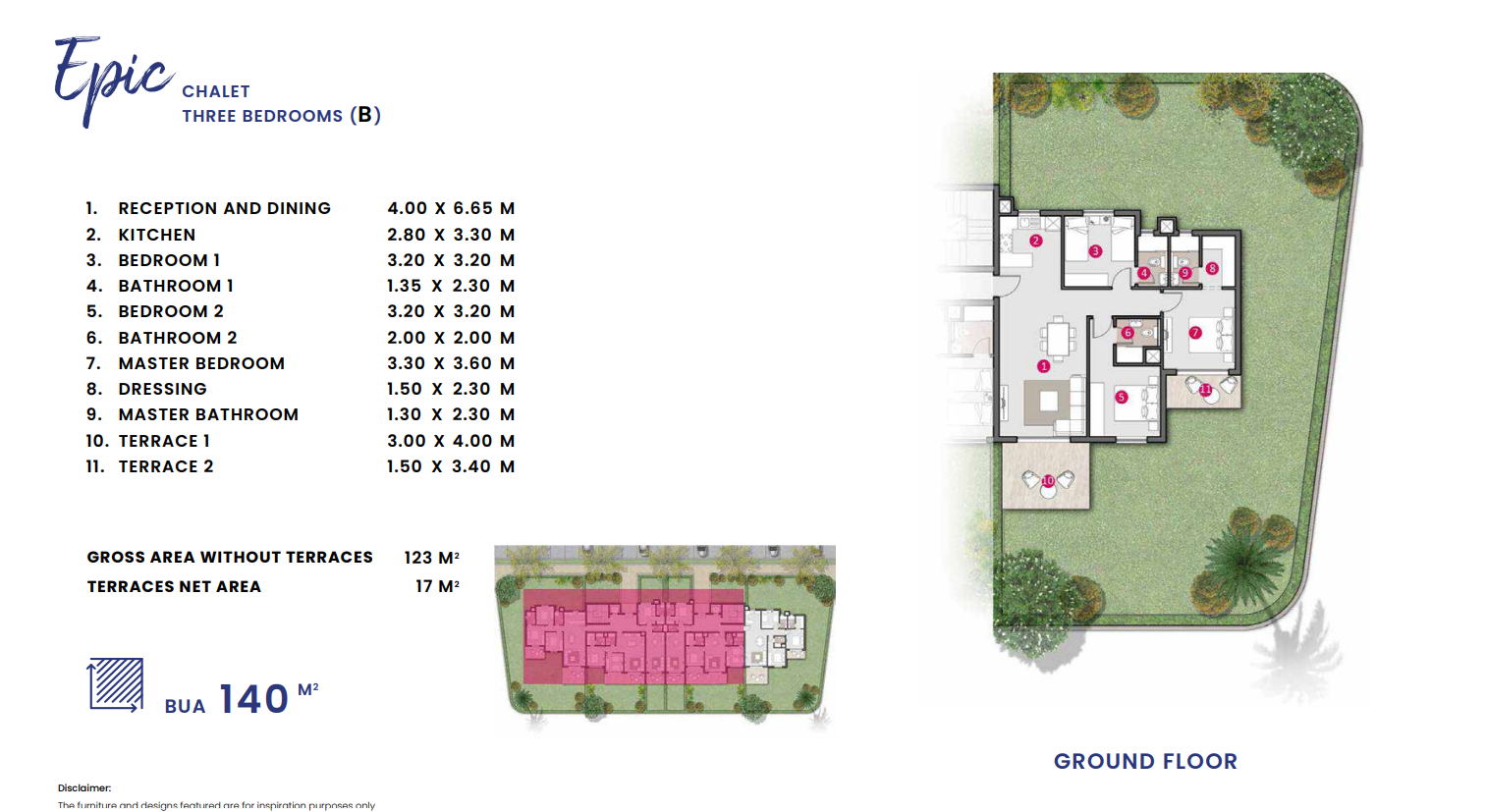 Floor plan for chalet at Epic - DOSE