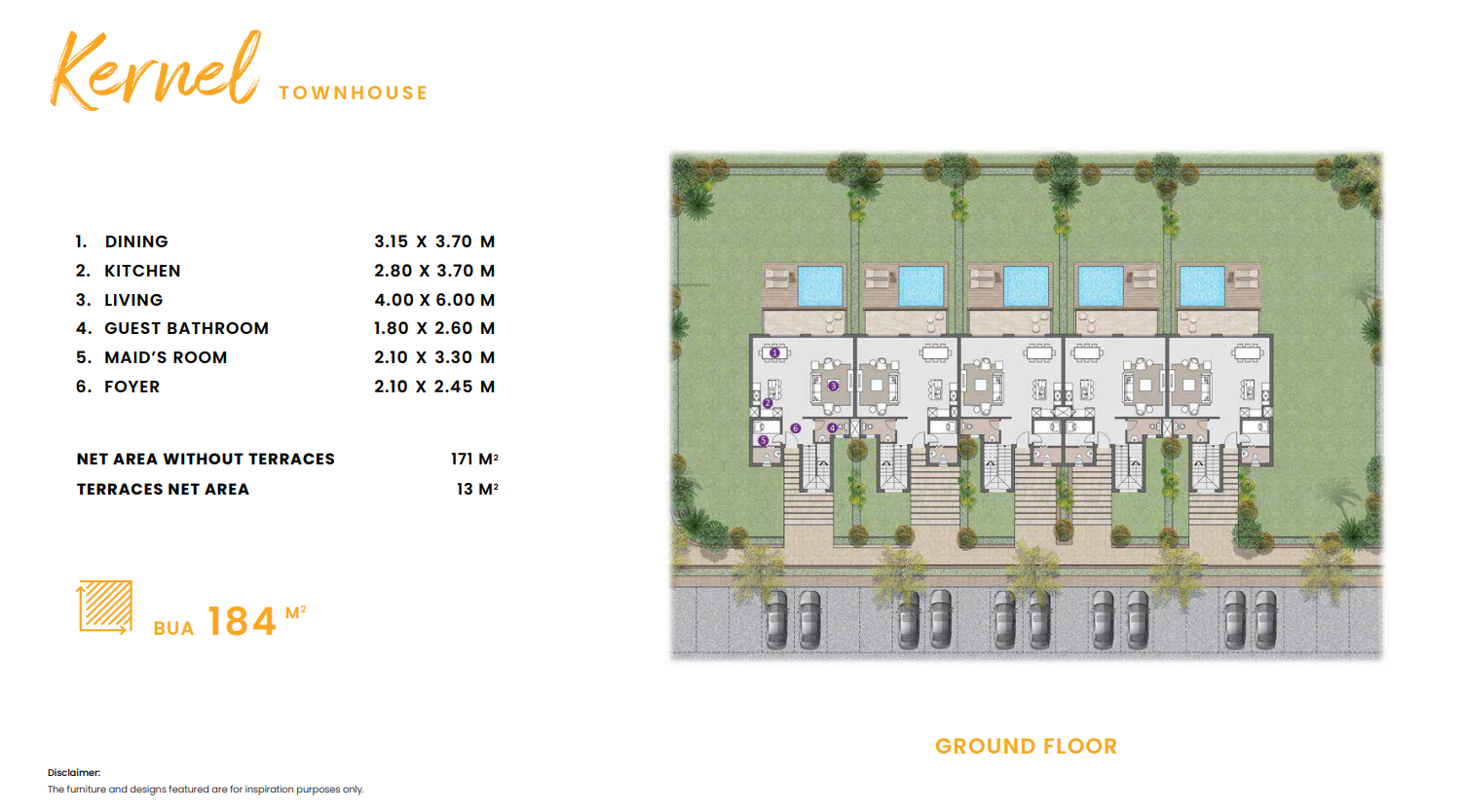 Floor plan for townhouse at D.O.S.E