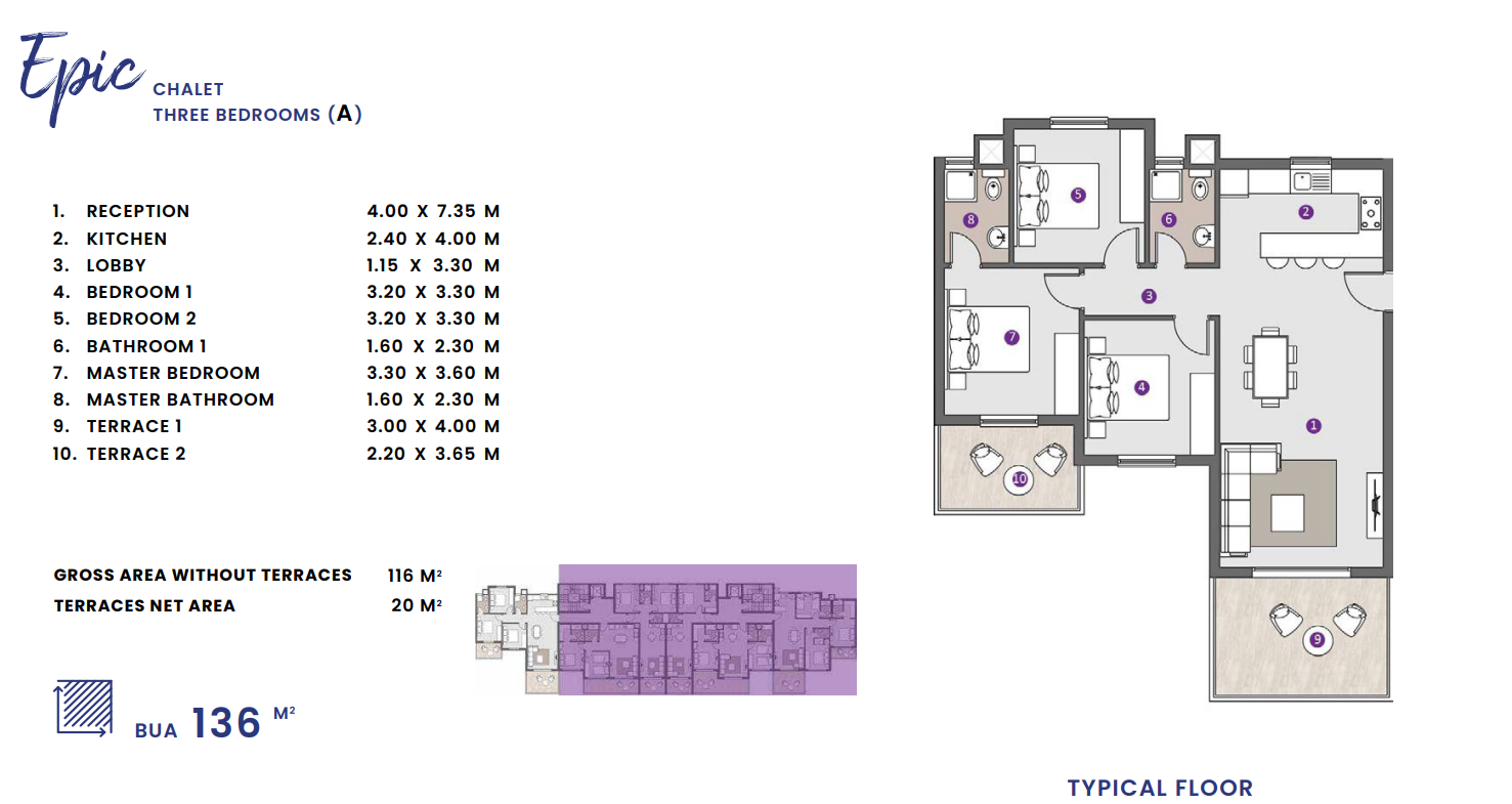 Floor plan for chalet at Epic - DOSE