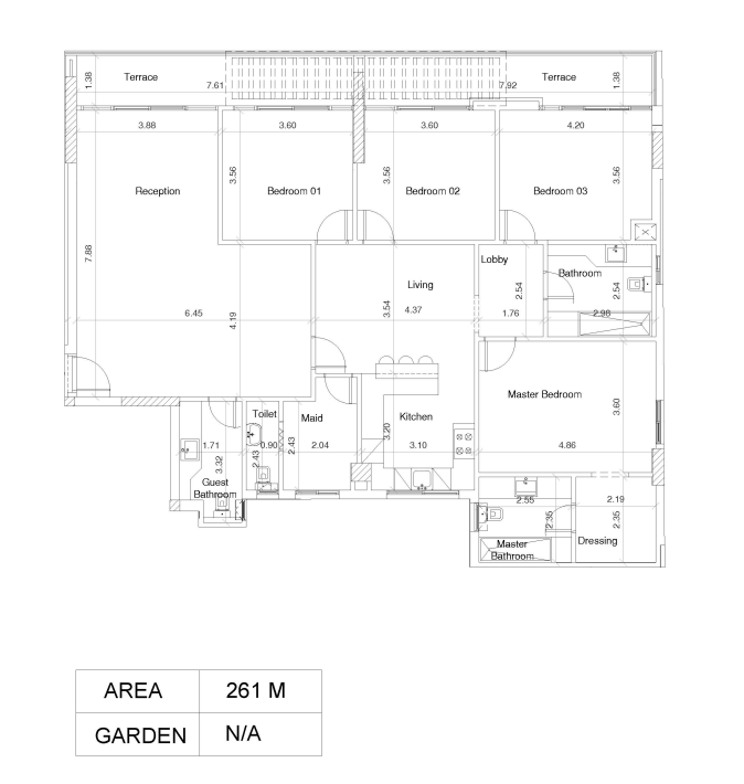 Floor plan for apartment at Scenario