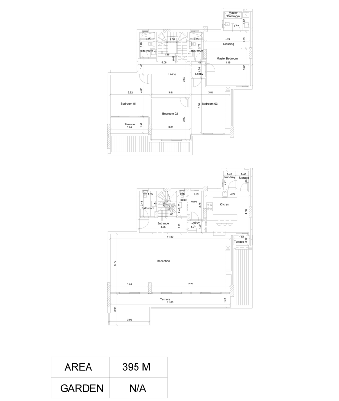 Floor plan for duplex at Scenario