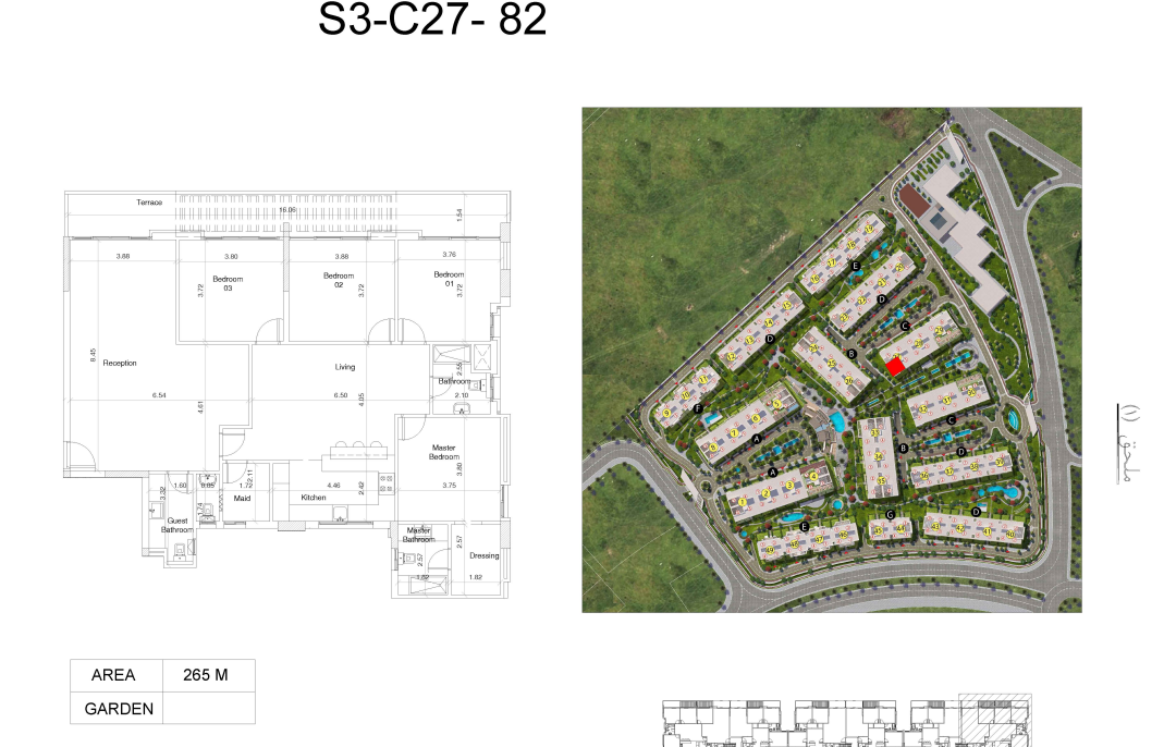 Floor plan for apartment at Scenario