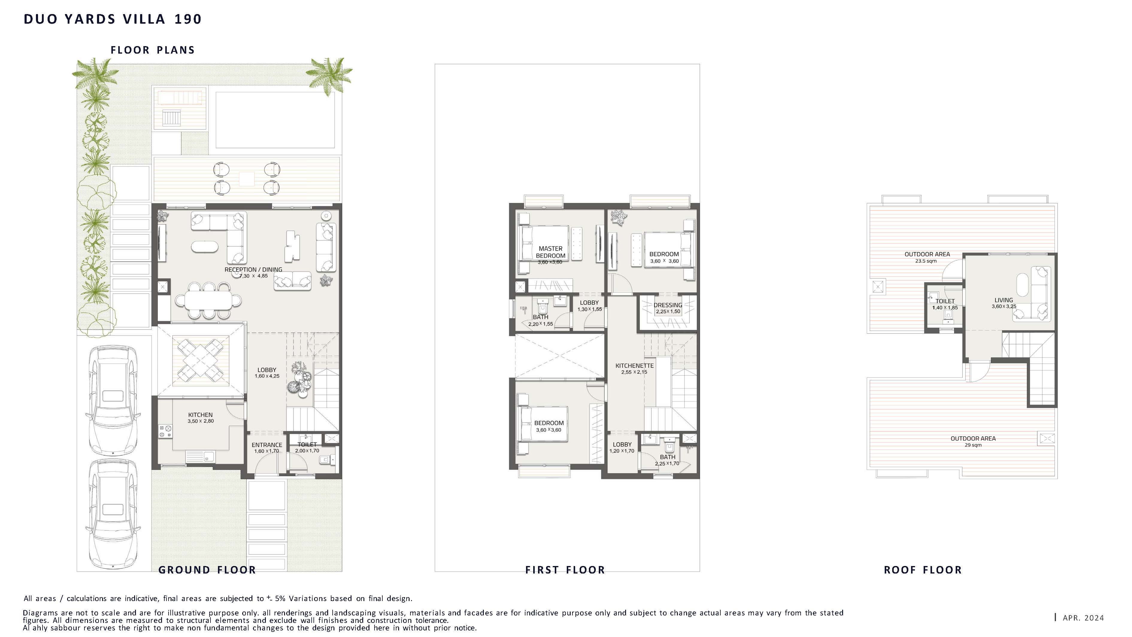 Floor plan for villa at At East