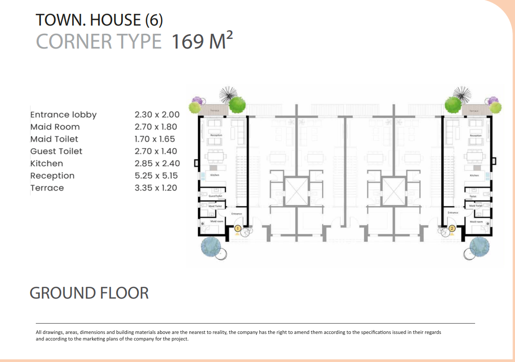 Floor plan for townhouse at Gaia