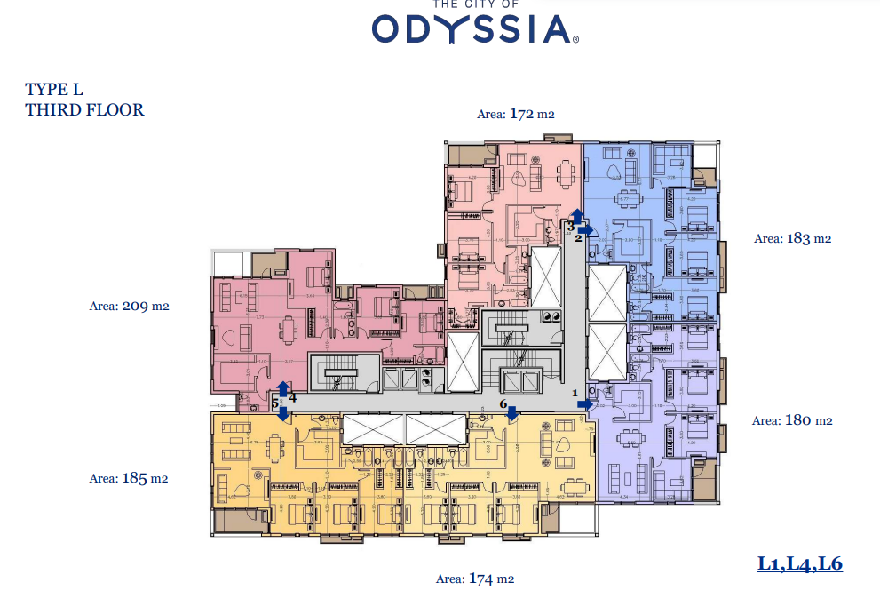 Floor plan for apartment at Alaire