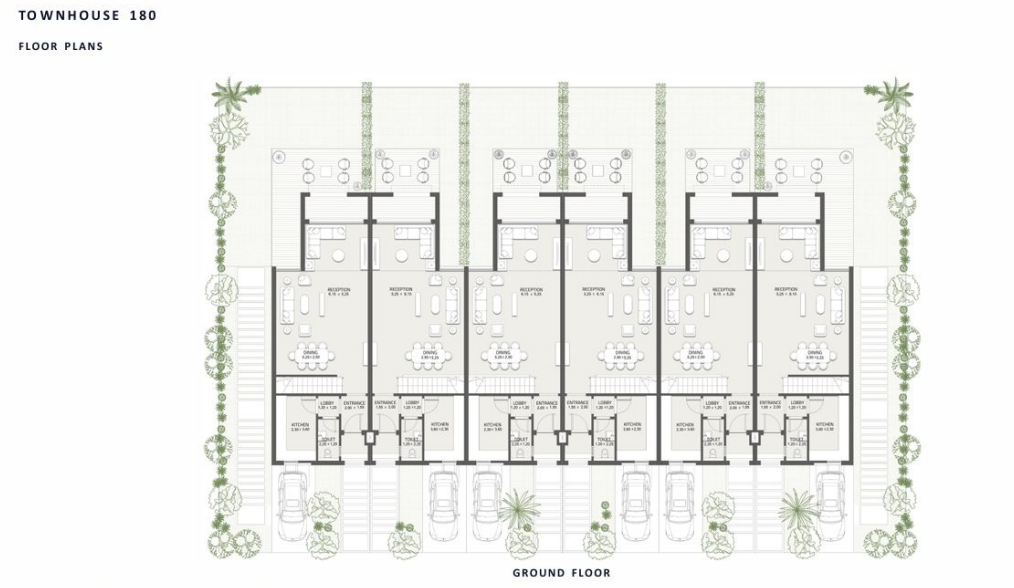Floor plan for townhouse at At East