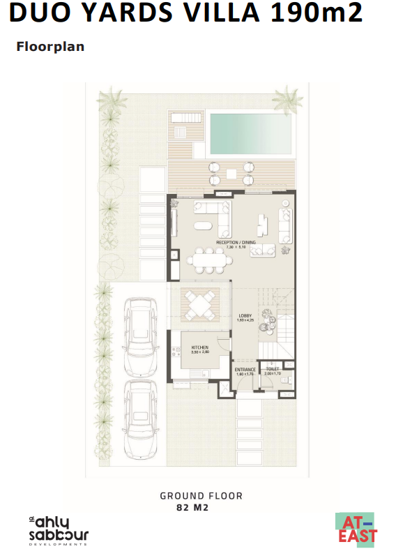 Floor plan for villa at At East