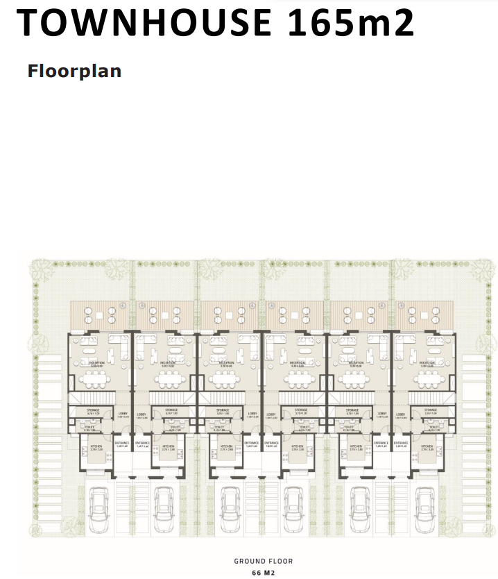 Floor plan for townhouse at At East