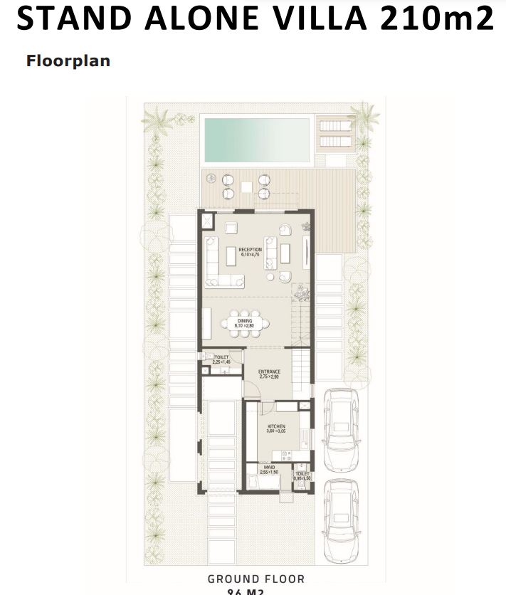Floor plan for villa at At East