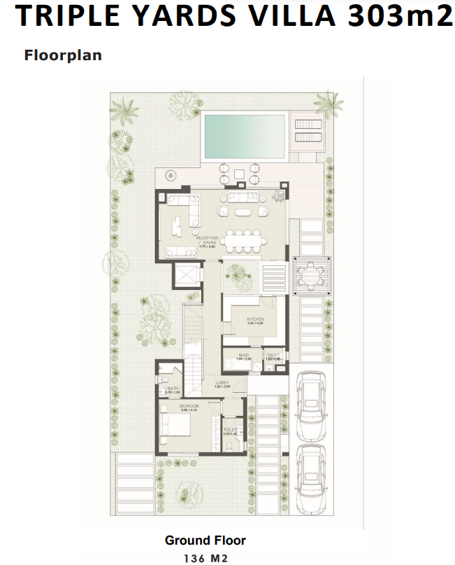 Floor plan for villa at At East