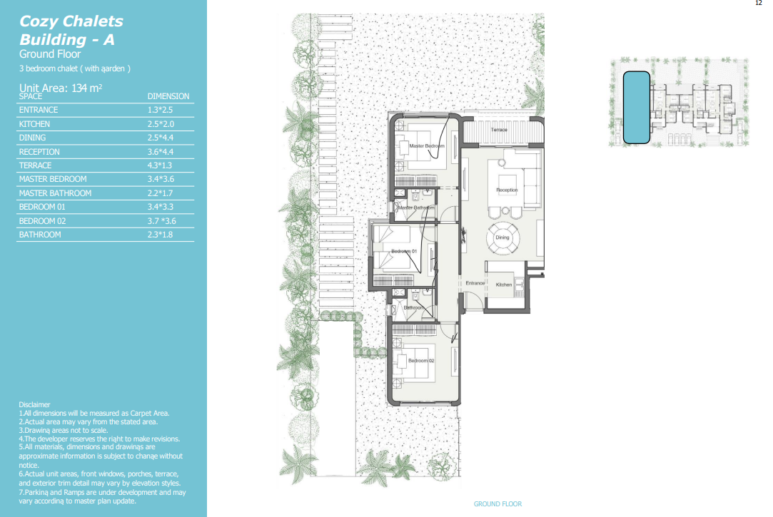 Floor plan for chalet at Summer