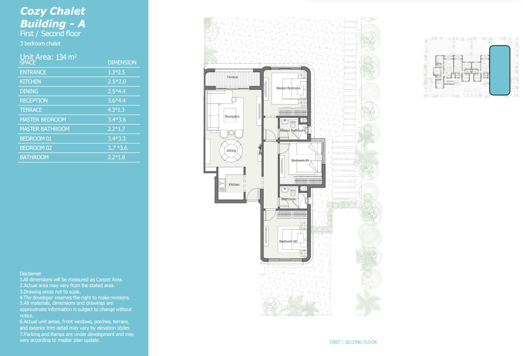 Floor plan for chalet at Summer