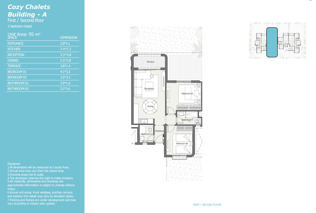 Floor plan for chalet at Summer