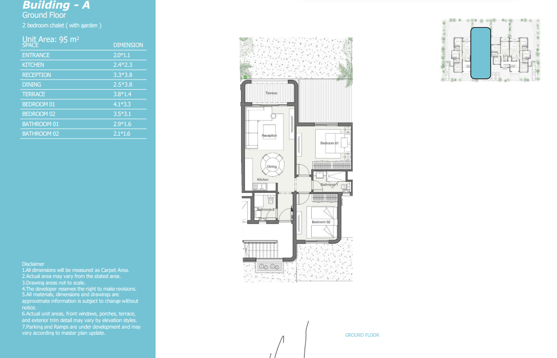 Floor plan for chalet at Summer