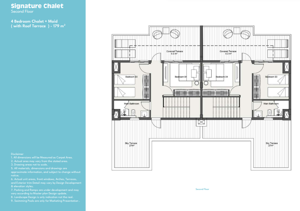 Floor plan for chalet at Summer