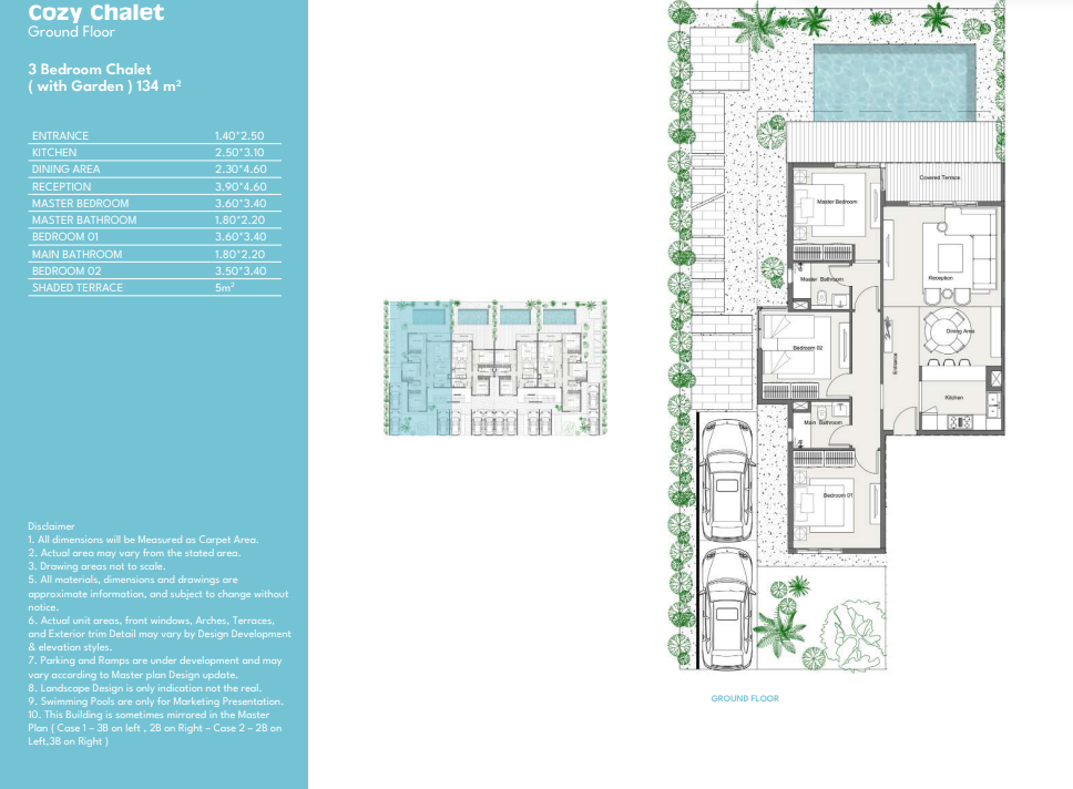 Floor plan for chalet at Summer