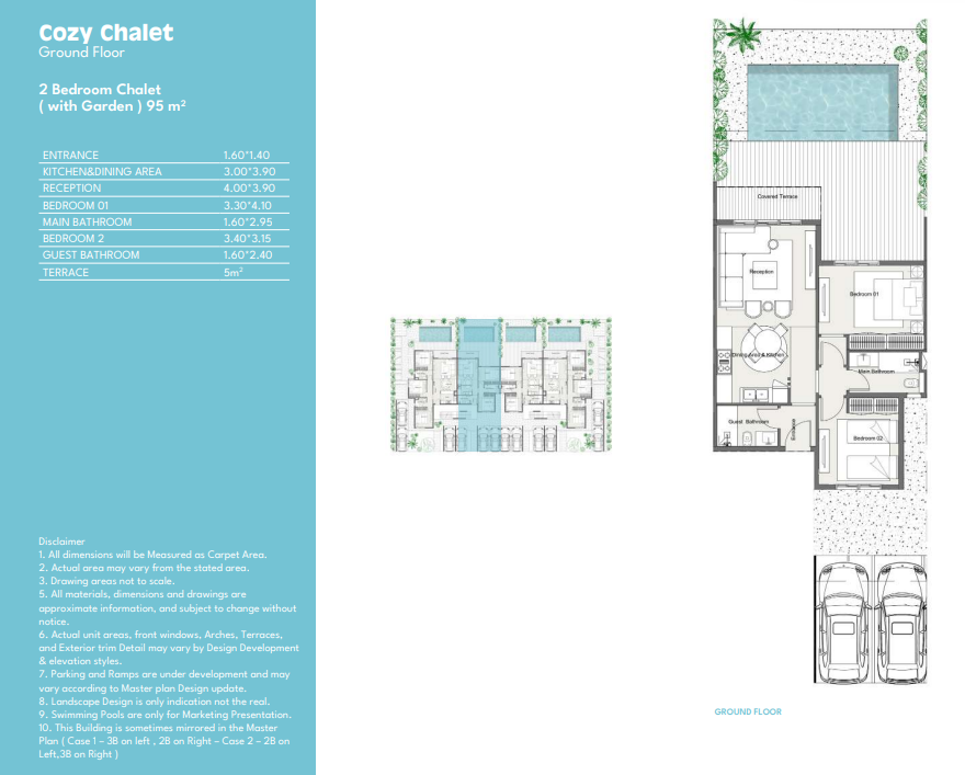 Floor plan for chalet at Summer