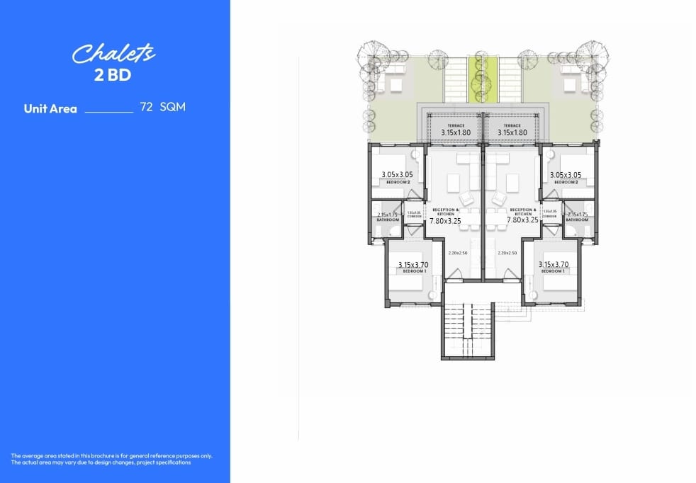 Floor plan for chalet at Youd