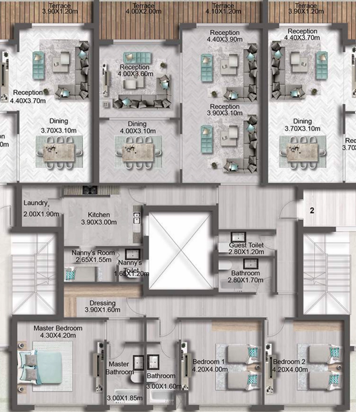 Floor plan for apartment at Green Square