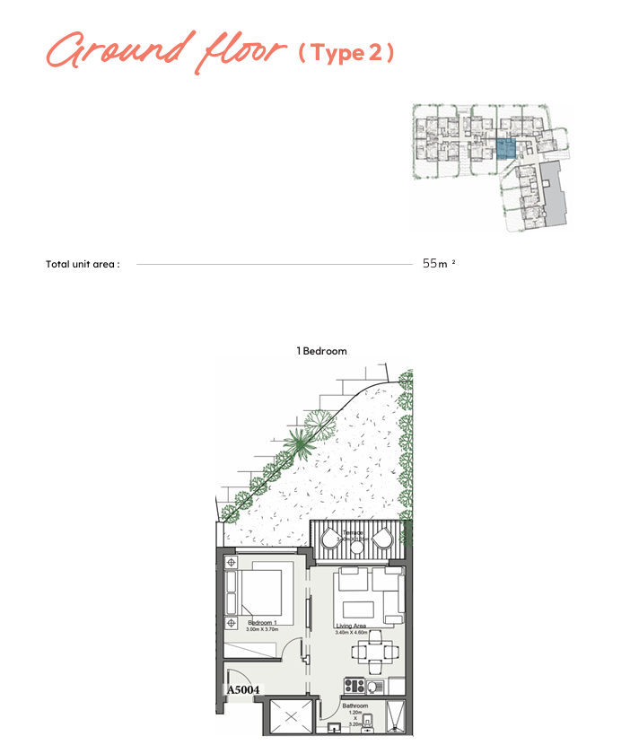Floor plan for chalet at Youd El Bahr