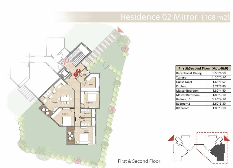 Floor plan for apartment at Keeva