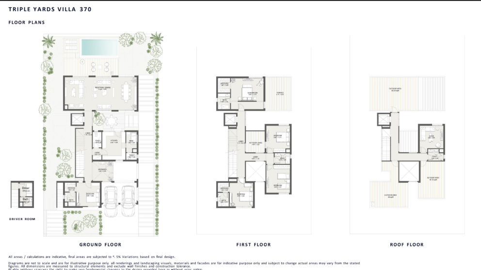 Floor plan for villa at At East