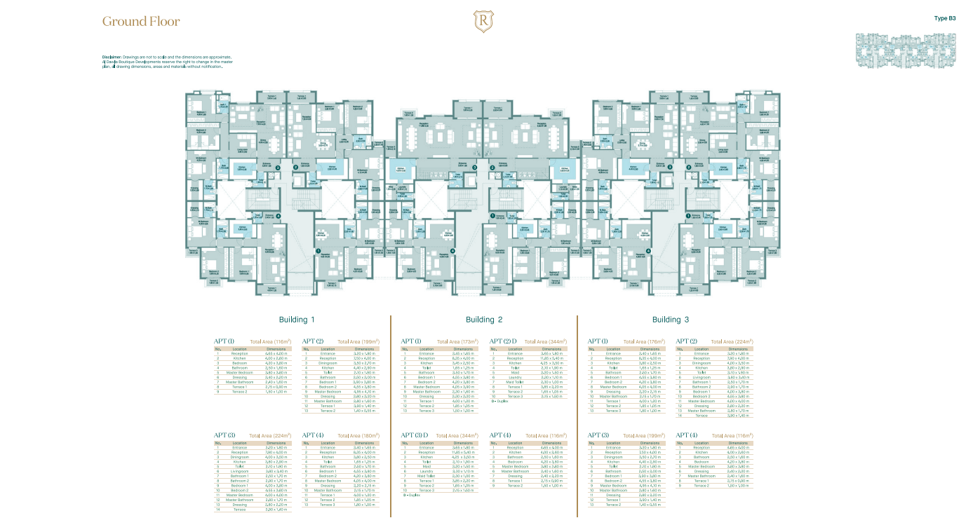 Floor plan for apartment at Regent's Square