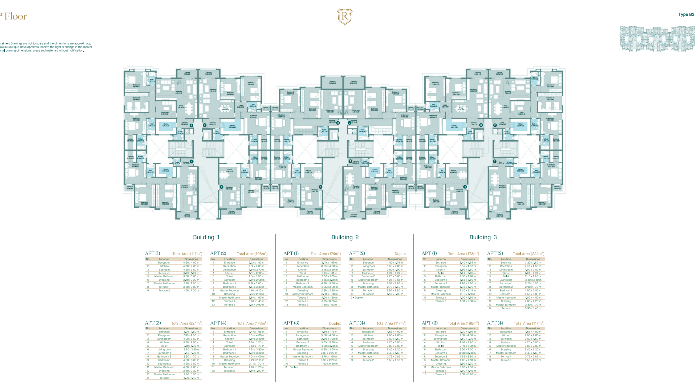 Floor plan for apartment at Regent's Square