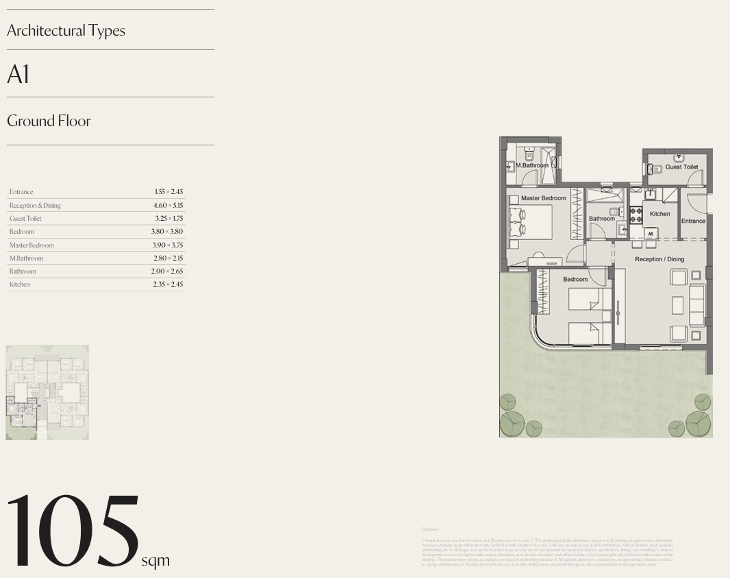 Floor plan for apartment at cityzen