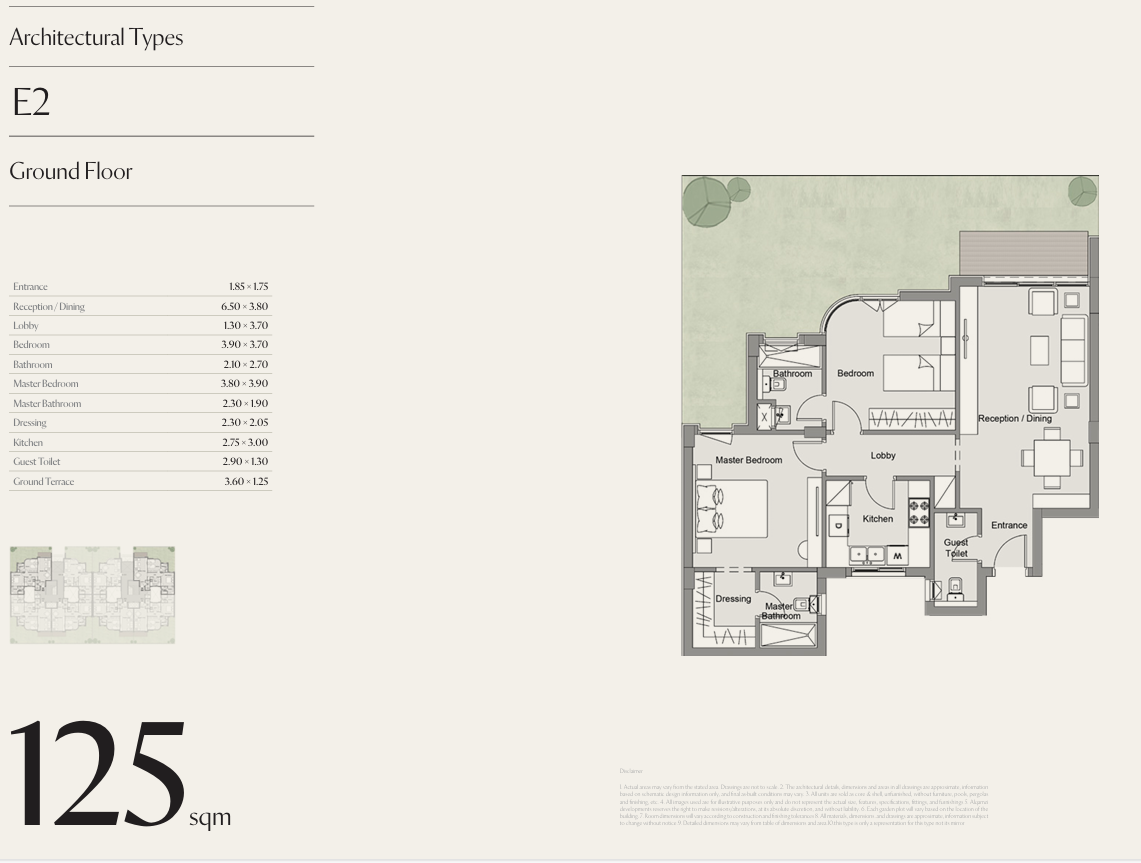 Floor plan for apartment at cityzen