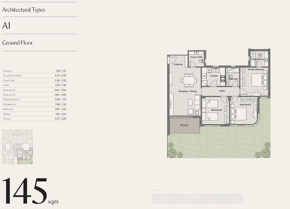 Floor plan for apartment at cityzen