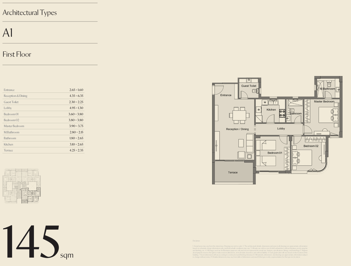 Floor plan for apartment at cityzen